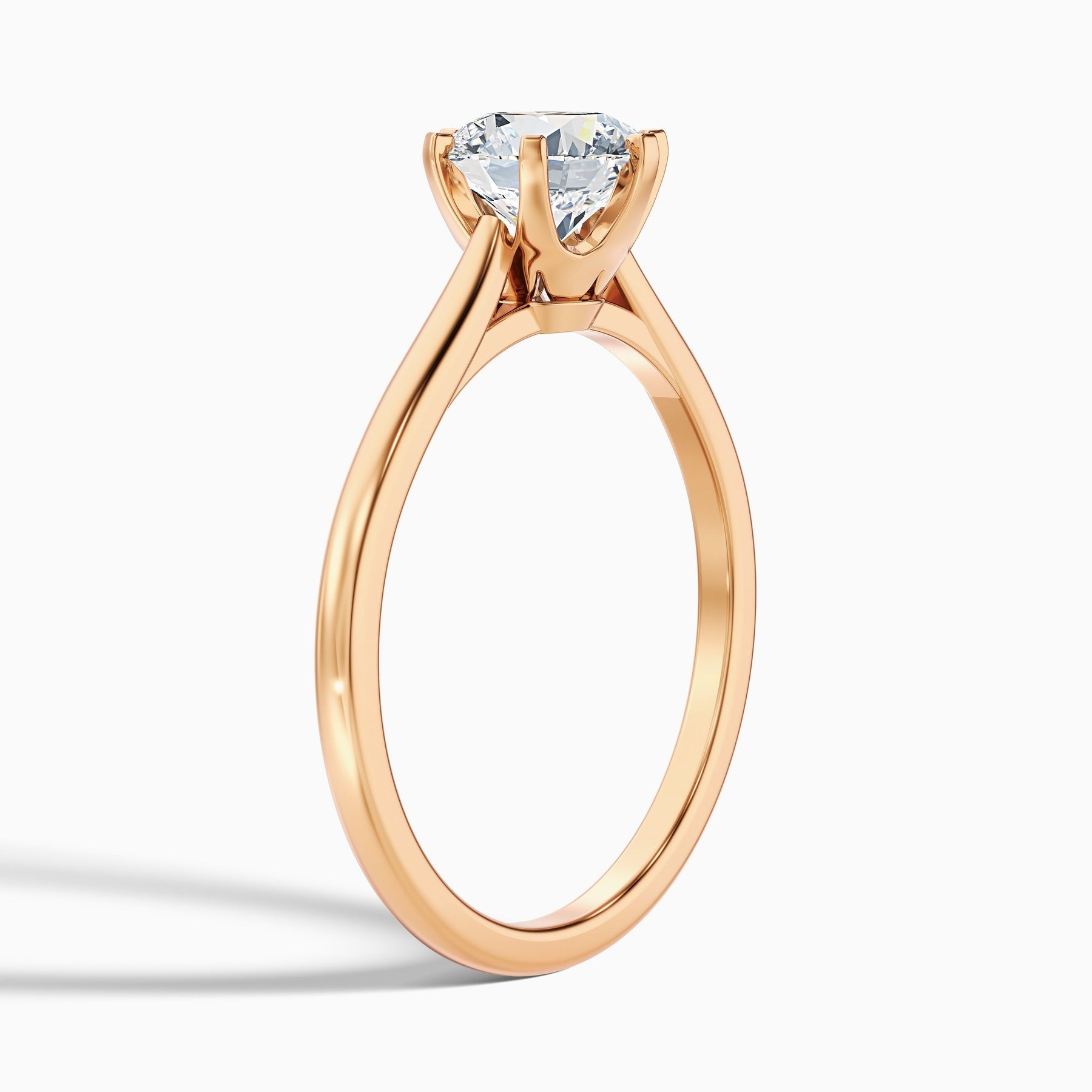 Glacier Round Solitaire Lab Grown Diamond Ring